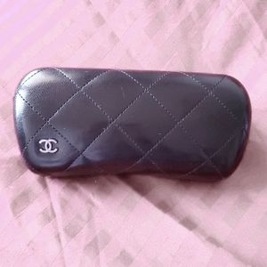 Chanel leather sunglasses case